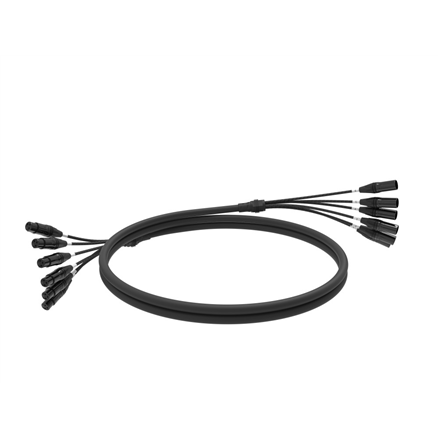Multi channel snake shaped XLR cable 4, 6, 8, 16 channels